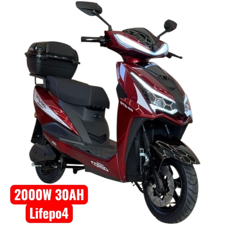 Електроскутер Corso GTS-RR GTS-647789 (2000W, 72V/30) літій-залізо-фосфатний, запаc 84 км.